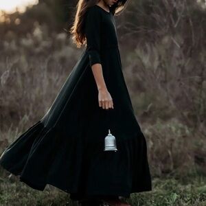 Omi Jo Well Dressed Wolf Jade Green Maxi Dress Ruffle Hem Juniors S Jade Green